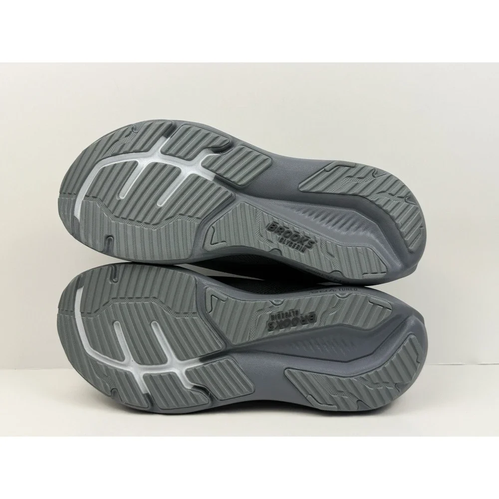 Brooks Glycerin 23 Running Shoes Men's Size 9 2E Wide Grey/Blackened Pearl/Black